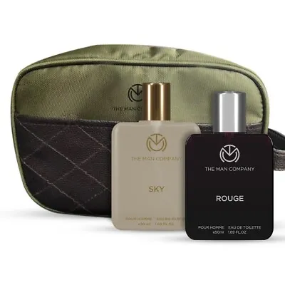 The Man Company Perfume Gift Set For Men-50ml* 2 Long-Lasting Free Travel Pouch • $46.61
