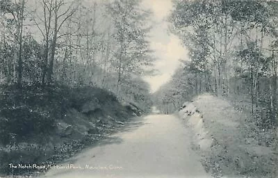 MERIDEN CT - Hubbard Park The Notch Road Rotograph Postcard - Udb (pre 1908) • $6.87