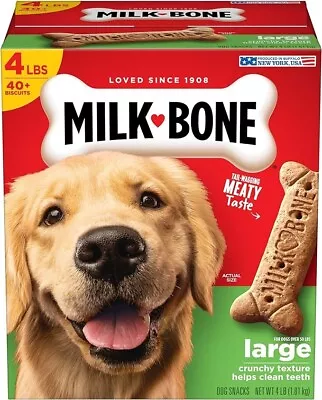 Milk-Bone Original Dog Treats Biscuits For Large Dogs 4 Pound • $22.95