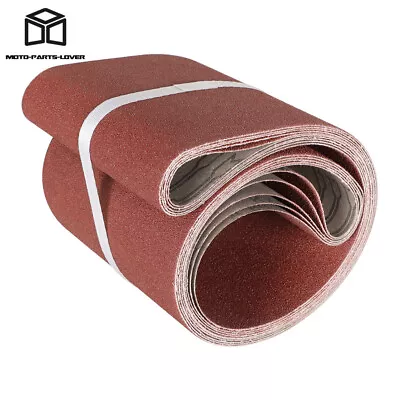 Premium Aluminum Sanding Belts 6Inch X 48Inch 80 Grit Red Sanding Belts 5 Pcs • $21.60