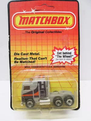 1983 Matchbox No. 45  Kenworth COE Aerodyne  Gray Semi Tractor  ... On Card • $12