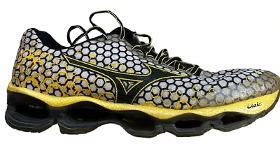 Mizuno Wave Prophecy 3 Men Size US 12 -Yellow Honeycomb Running Shoes-No Insoles • $48.75