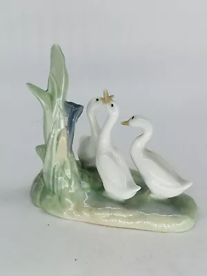 Group Of  Ducks  Nao By Lladro Porcelain Figurine #02010006 Three Ducks Or Geese • £5.50
