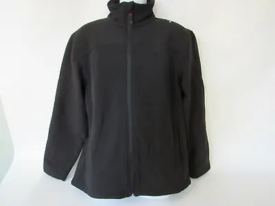Snozu Mens Size M Black Soft Shell Fleece Backing Full Zip Stretch Jacket • $15.79