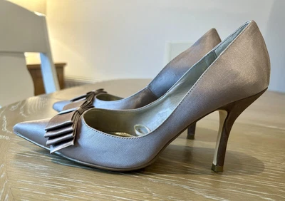 £10.80 • Buy ⭐️ Beautiful Ladies Satin Occasion Shoes 6. Nude/taupe. Worn Once. Immaculate ⭐️