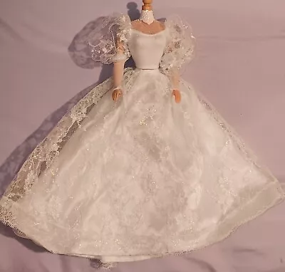 Vintage Barbie Wedding Fantasy Bride 1989 #2125 Wedding Top And Skirt  • $14.50