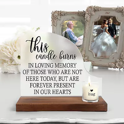 Memorial Table Sign For Wedding Wedding Wooden Decorations For Reception Sympa • $42.61