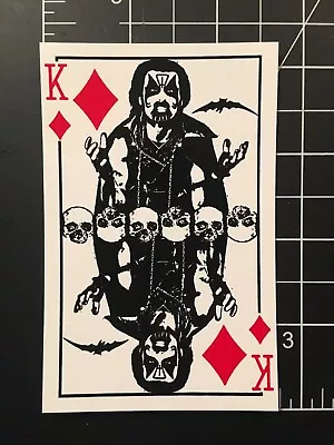 King Diamond VINYL STICKER Mercyful Fate HEAVY METAL 4.25 X2.75  • $2.50