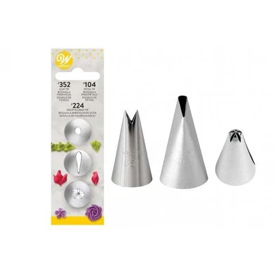 £7.33 • Buy Wilton Flower Tip Nozzle Set Cake Decorating Cupcake Piping Flowers #352,104,224