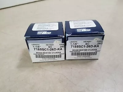 2 Pack - KABA ILCO 7185SC1-26D-KA2 Lockset Cylinder Mortise Cylinder • $16.47