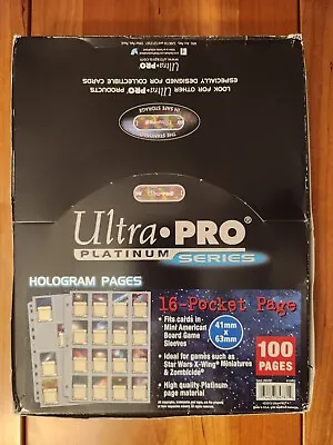 90 Ct. Ultra Pro 16-Pocket Platinum Mini American Board Game Album Pages 41x63mm • $21.95