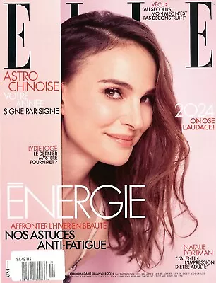 ELLE FRANCE MAGAZINE - 18 JANVIER 2024 (Issue # 71) - NATALIE PORTMAN • $13.99