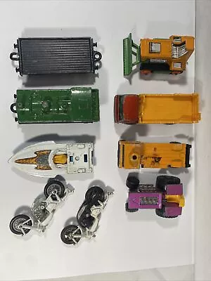 (9x) Vtg Matchbox Lesney Superfast Train Tractor Truck Bike Boat Lot  • $10