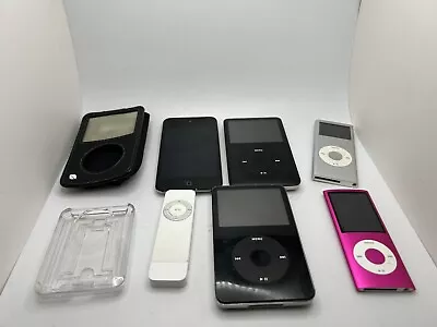 Lot Of 6 Apple IPod Devices A1367 8 GB A1238 80 GB Parts Or Repair Only • $12.99