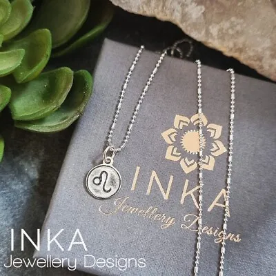 Inka 925 Sterling Silver 24  Necklace With Leo Zodiac Pendant • $30.31