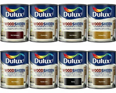 Dulux Woodsheen Wood Stain Varnish Interior Exterior Quick Drying Satin Finish  • £9.29