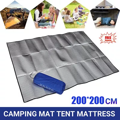 Waterproof Aluminum Foil Foam Camping Mat Outdoor Sleeping EVA Mattress Mat Pad • $16.98