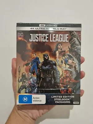 Justice League Steelbook 4K + Bluray  Brand NEW Sealed Collector Edition RARE • $99.99