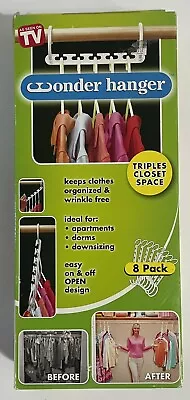 Wonder Hanger 8 Pack Triples Closet Space As Seen On TV Cascading Space Saver • $6.99