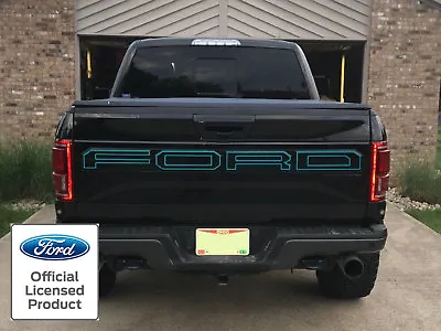 Reflective 2017 Ford Raptor F-150 Tailgate Letter Outlines Vinyl Stickers Decal  • $64.95