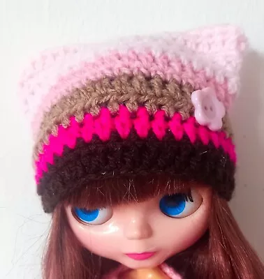 Crochet Hat For Blythe Doll. Hat For Tangkou. Xmas. Gift. • £4.99