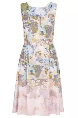 $22 • Buy SUGARHILL BOUTIQUE Special Occasion Dress, Peach Floral, Size UK10/AU8, NWT. 