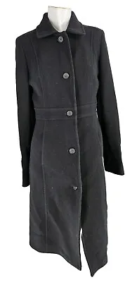 3975 J Crew Day Coat Lady Day Vintage Wool Black Overcoat 8T • $79.99