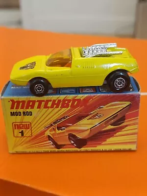 Matchbox Superfast No 1 Mod Rod Wildcat Label. VNMIB. Original Box.(NOS) • £1.20