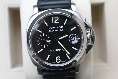 Panerai PAM 48 Luminor Marina 40mm STUNNING BOX PAPERS Deployant Buckle! B+P WOW • $4950