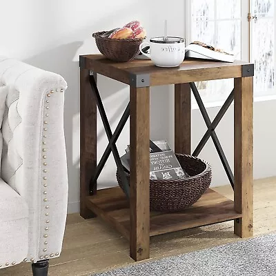 End Table Coffee Side Kitchen Night Stand Beach Farmhouse Couch Sofa Country Sq • $109