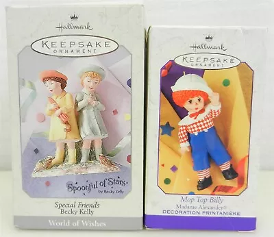 Hallmark Keepsake Ornament Special Friends And Mop Top Billy Lot Of 2 NIB T176E • $15.95