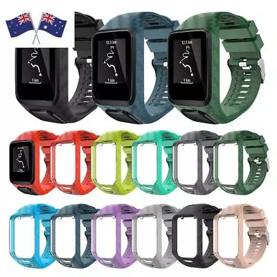 Silicone Watch Band Replacement For TomTom Runner 2 3 Spark 3 Adventurer GPS • $11.78