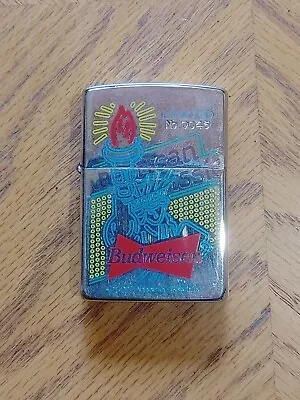 $0.75 • Buy  1996 Zippo Budweiser 0042 Numbered Rare Silver Finish
