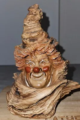 Vintage 1989 Mill Creek Studios Driftwood Clown  Whim   #1076/4000 Artist Signed • $45