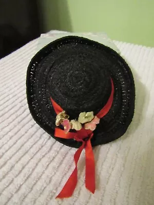 Vintage Horsehair Hat For 10 Inch Compo Doll Of 1940's/50' Millinery Flowers • $4.50