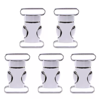 5pcs Metal Safety Buckles For Webbing - Durable Parachute Buckle Clips • £7.35