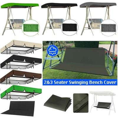 £11.99 • Buy Garden Replacement Parts For 2/3 Seater Swing Seat Hammock Chair Cover & Canopy