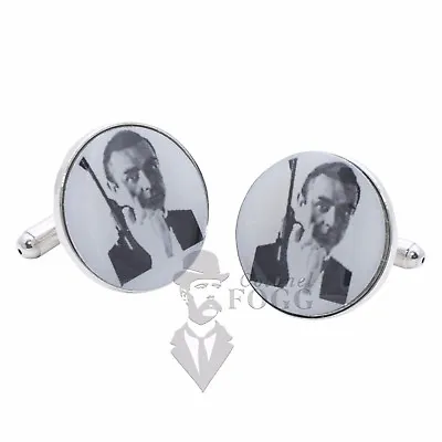 £7.50 • Buy James Bond Cufflinks - Sean Connery From Russia With Love - See Video