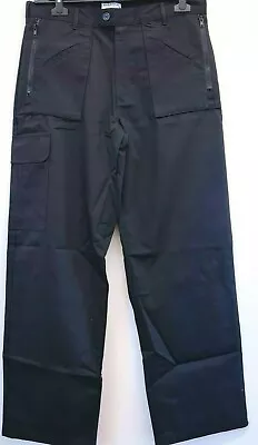 Warrior Workwear Dark Navy Multi Pocket Cargo Combat Trousers 30-36-38 Regular • $13.63