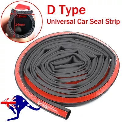 6M Big D Shape Car Door Window Trim Edge Moulding Rubber Weatherstrip Seal Strip • $11.87