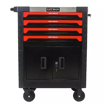 Removable 4 Drawer Tool Cart With Lock And 4 Casters • $449.99