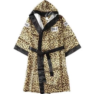 Supreme Everlast Satin Hooded Boxing Robe Leopard SIZE L Rare FW17 • $405