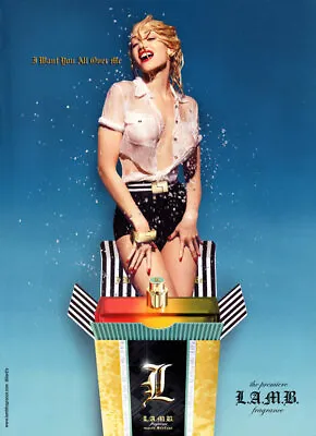 2007 L.A.M.B. Gwen Stefani  Perfume 1-page MAGAZINE AD • $9.99