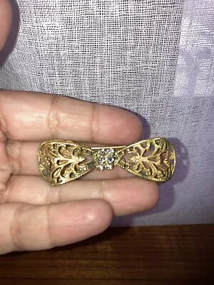 Vintage Miriam Haskell Brooch Signed • $12