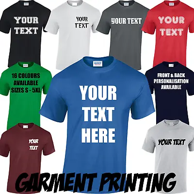 £9.99 • Buy Personalised T-shirt Custom Design Your Text Printed Unisex Mens Stag Hen Do 