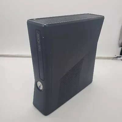 Microsoft Xbox 360 S Slim Black Console ONLY For Parts Repair • $29.99