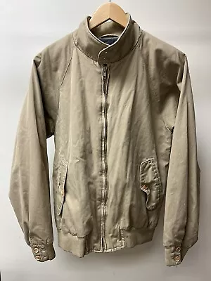 $17 • Buy GANT Mens Small The Windcheater Harrington  Jacket Coat Beige Cream