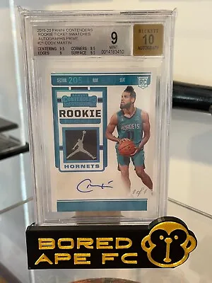2019-20 Contenders Rookie Ticket Swatches Auto Prime Cody Martin BGS 9/10 1/1 • $4500