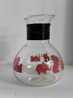 Vintage Pink Elephant Liquor Carafe 1950’s Mid-Century-Modern Barware Decanter • $14.99