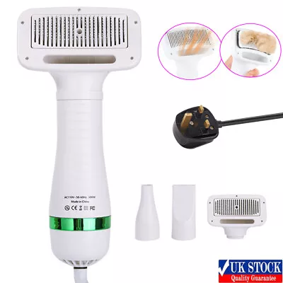 £14.45 • Buy Pet Hair Dryer Portable And Quiet Dog Hair Dryer Grooming Dryer W/ Slicker Brush